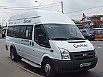 Бесплатный автобус Genser в пункт аренды автомобилей АрендаАвто-мчр на Новорязанском шоссе